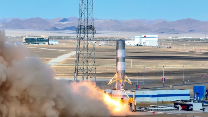 Прототип китайской многоразовой ракеты Landspace подпрыгнул на 10 км и успешно приземлился