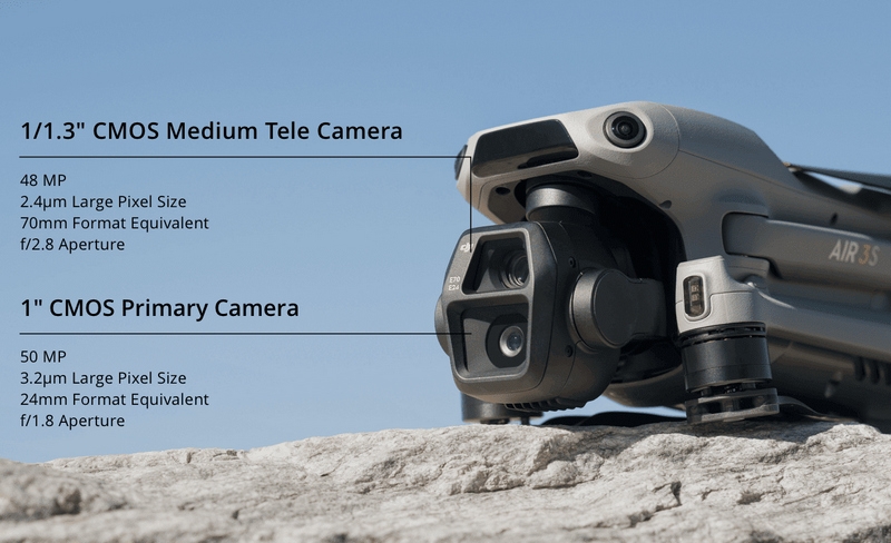 DJI представила дрон Air 3S с двойной камерой и навигацией в тёмное время суток &mdash; от&nbsp;$1099