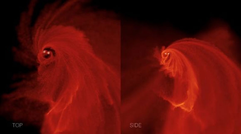 Пара чёрных дыр влетела в межзвёздное облако и устроила &laquo;дискотеку&raquo; вселенских масштабов