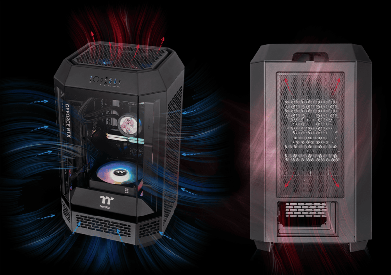 Thermaltake представила компактный, но вместительный корпус The Tower 250 для игровых систем на Mini-ITX