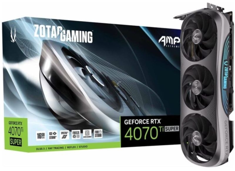 Zotac выпустила 38-сантиметровую видеокарту GeForce RTX 4070 Ti Super на чипе от RTX 4090