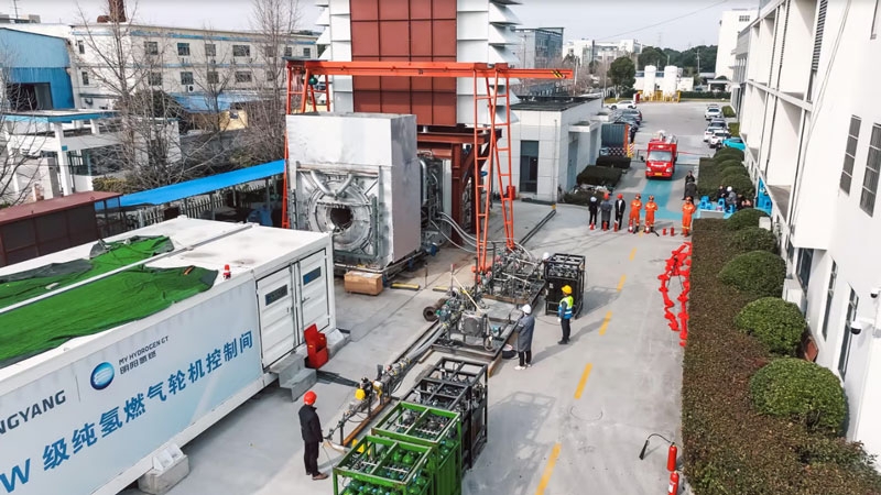 В Китае создали самый мощный в мире электрогенератор на водороде &mdash; за час он сжигает 444 т чистого водорода