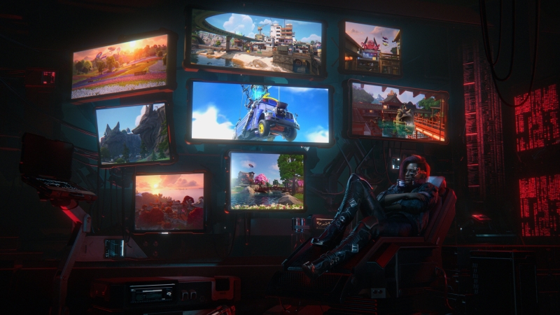 &laquo;Ждём гостей из Найт-Сити&raquo;: Epic Games показала тизер кроссовера Fortnite и Cyberpunk 2077