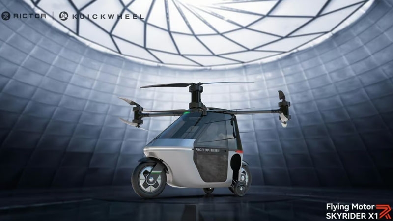 Китайцы показали на CES 2025 летающий мотоцикл&nbsp;&mdash; для него заявлено 40 минут полёта, но без доказательств