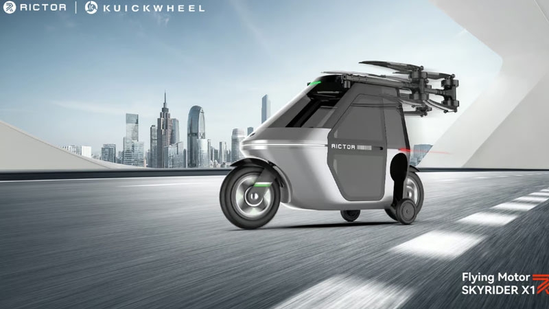 Китайцы показали на CES 2025 летающий мотоцикл&nbsp;&mdash; для него заявлено 40 минут полёта, но без доказательств