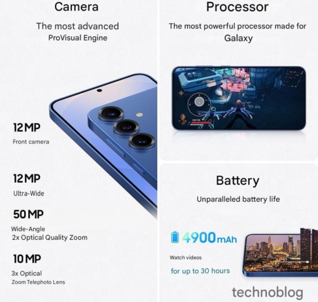 Рекламные материалы Samsung с характеристиками смартфонов Galaxy S25 слили в Сеть за неделю до анонса