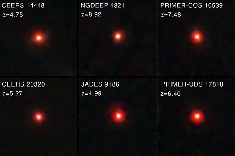 &laquo;Уэбб&raquo; нашёл в космосе &laquo;маленькие красные точки&raquo; с&nbsp;необъяснимо огромными чёрными дырами