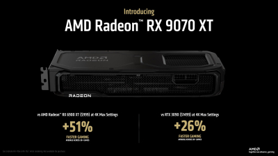 AMD представила видеокарты нового поколения Radeon RX 9070 и RX 9070 XT по цене от $549