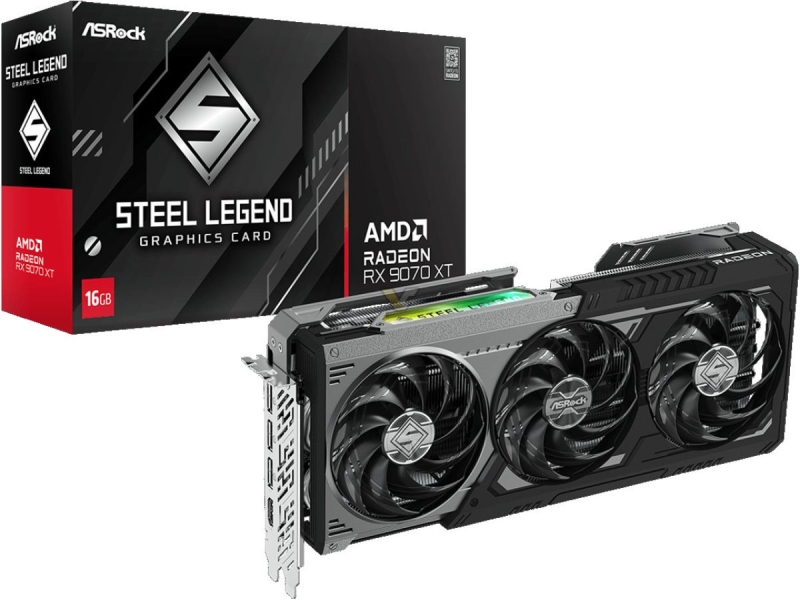 ASRock представила Radeon RX 9070 XT и RX 9070 в версиях Taichi, Steel Legend и Challenger &mdash; до 3100 МГц из коробки