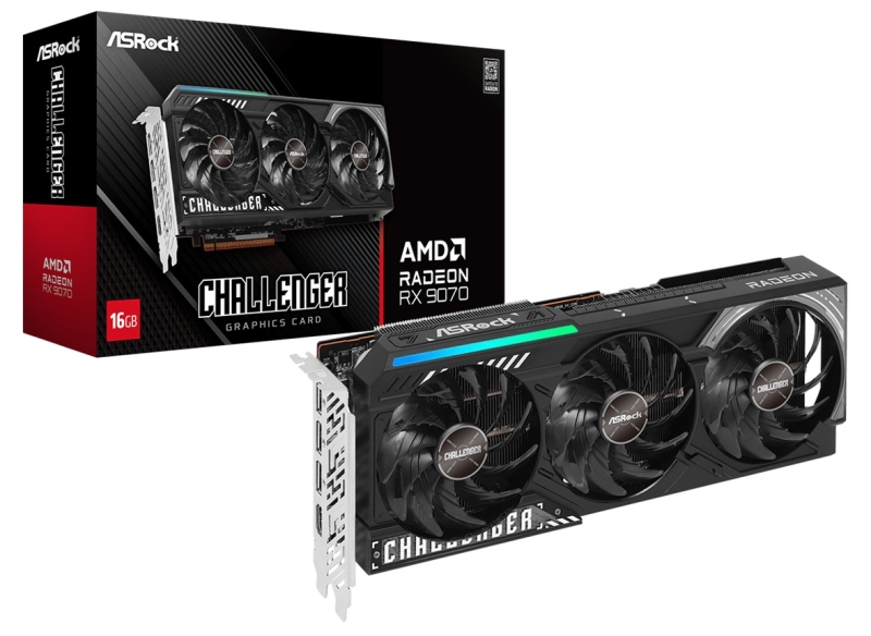 ASRock представила Radeon RX 9070 XT и RX 9070 в версиях Taichi, Steel Legend и Challenger &mdash; до 3100 МГц из коробки