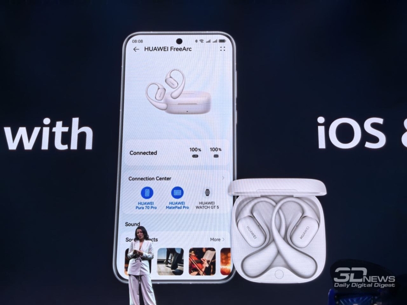 Huawei представила умный браслет Band 10 и спортивные наушники FreeArc