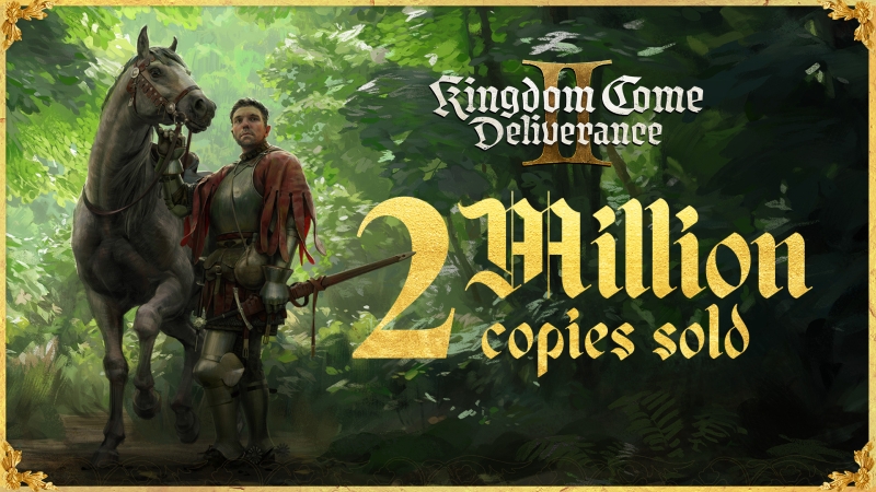 Kingdom Come: Deliverance 2 и не думает останавливаться &mdash; продажи уже превысили два миллиона копий