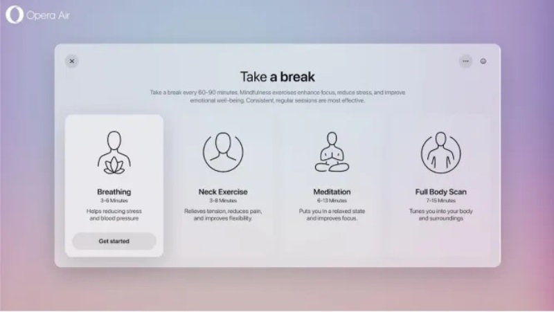 Opera представила заботливый браузер Air &mdash; он поможет бороться со стрессом и поддерживать концентрацию