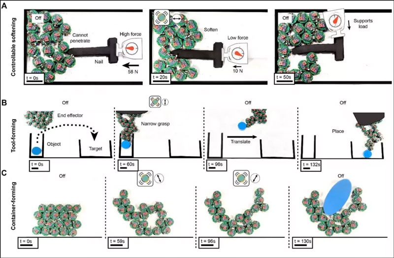 T-1000 всё ближе &mdash; рой микроботов научили быть твёрдым или текучим по команде