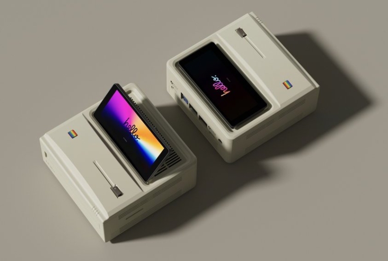 AyaNeo представила вдохновлённый Macintosh мини-ПК с откидным экраном и чипом AMD Strix Point