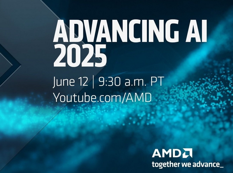 AMD анонсировала мероприятие Advancing AI, на котором представит ИИ-ускорители Instinct MI355X