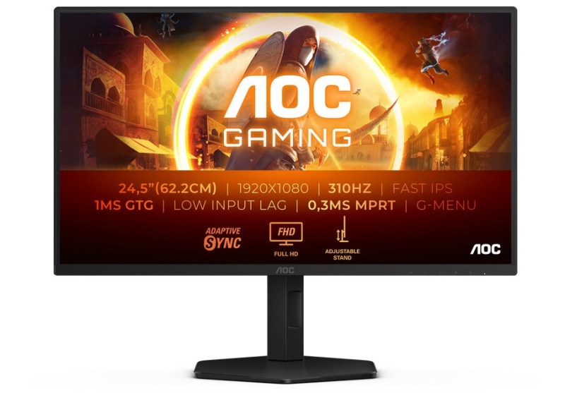 AOC представила пару быстрых геймерских мониторов: CU34G4Z с 34" и 240 Гц и 25G4SXU с 24,5" и 300 Гц
