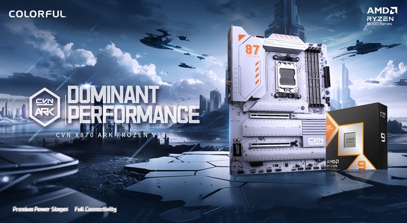 Colorful представила плату CVN X870 Ark Frozen для процессоров Ryzen 9000