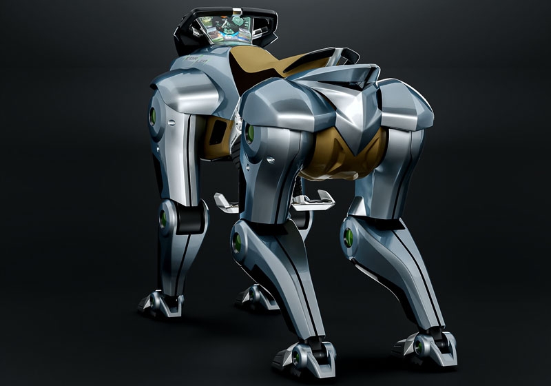 Kawasaki представила настоящего железного коня — мотоцикл с ногами вместо колёс, который прыгает через овраги